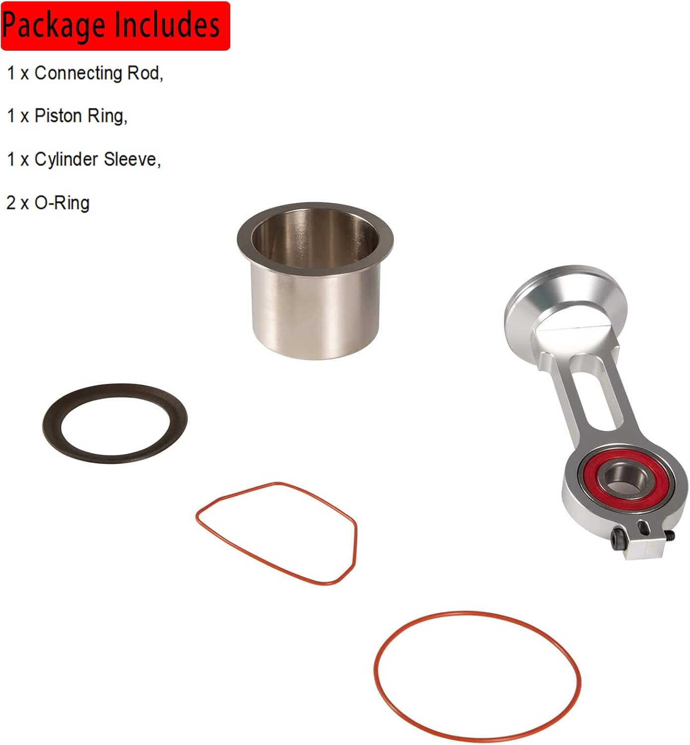 YMT KK-4835 Compressor Piston Kit - Connecting Rod Replacement Kit Perfectly Suitable for Craftsman Devildiss Dewalt Porter Cable Oil Free Air Compressor Pump, Comparable to KK-4835 KK-5081 A02743