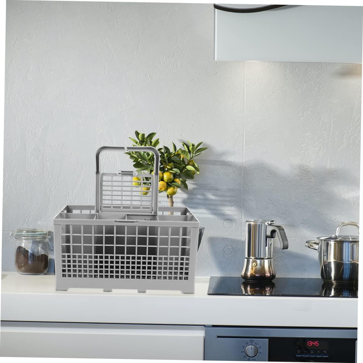 Dishwasher Basket Kitchen Dishwasher Basket Handle Storage for Plates Knives Forks