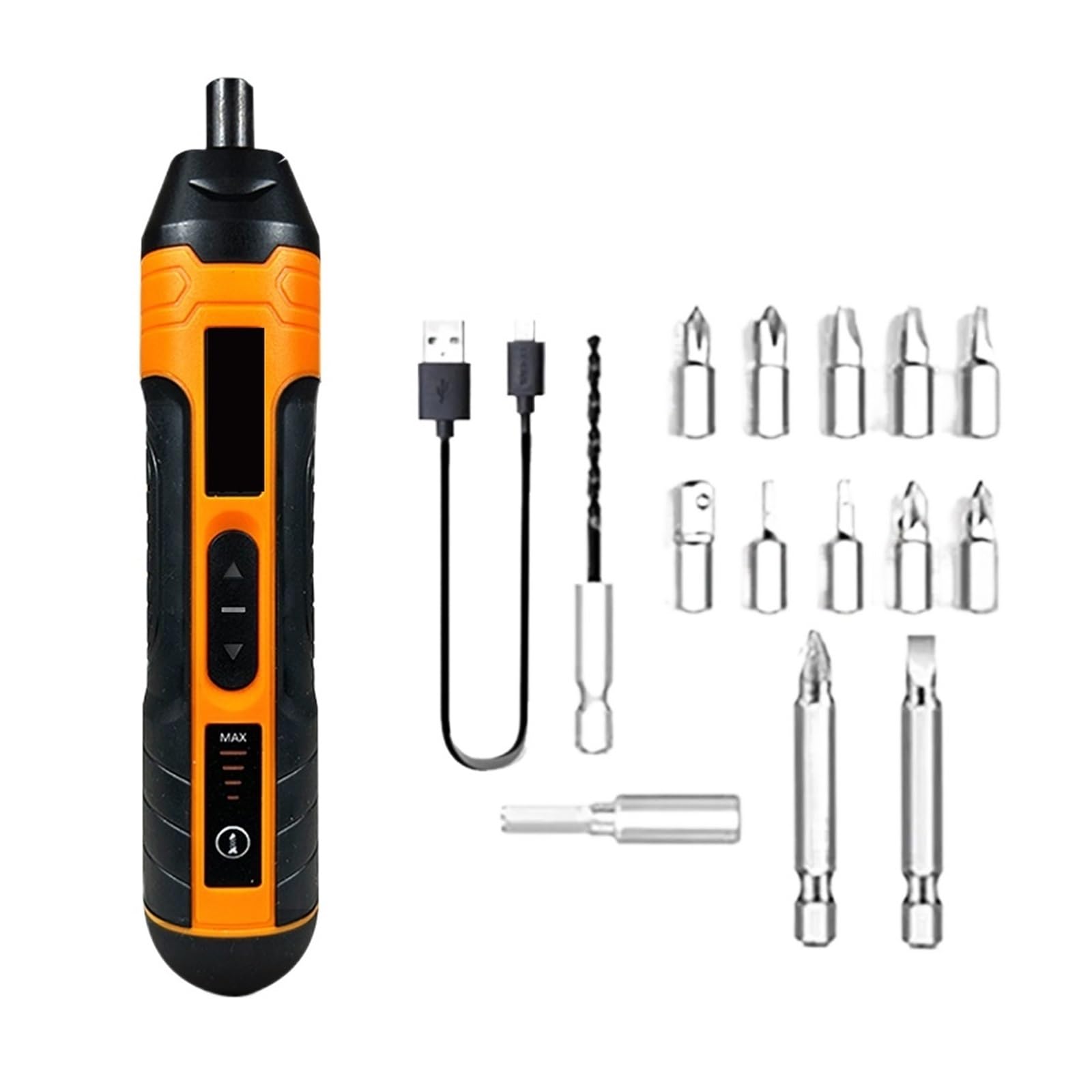 Dothmvgtd 14Pcs Cordless Electric Screwdriver Rechargeable 1300Mah Lithium Battery Mini Drill 3.6V Power Tools Set Portable Lightweight(14Pcs)