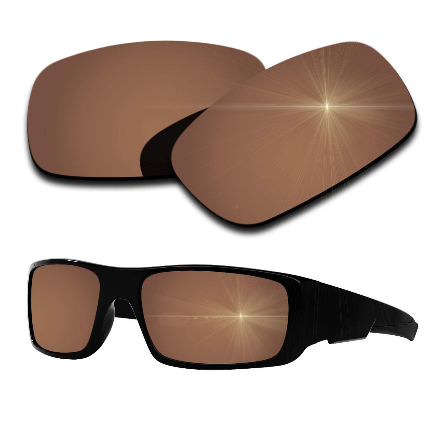 Polarized Replacement Lenses for Oakley Crankshaft Sunglasses - Brown