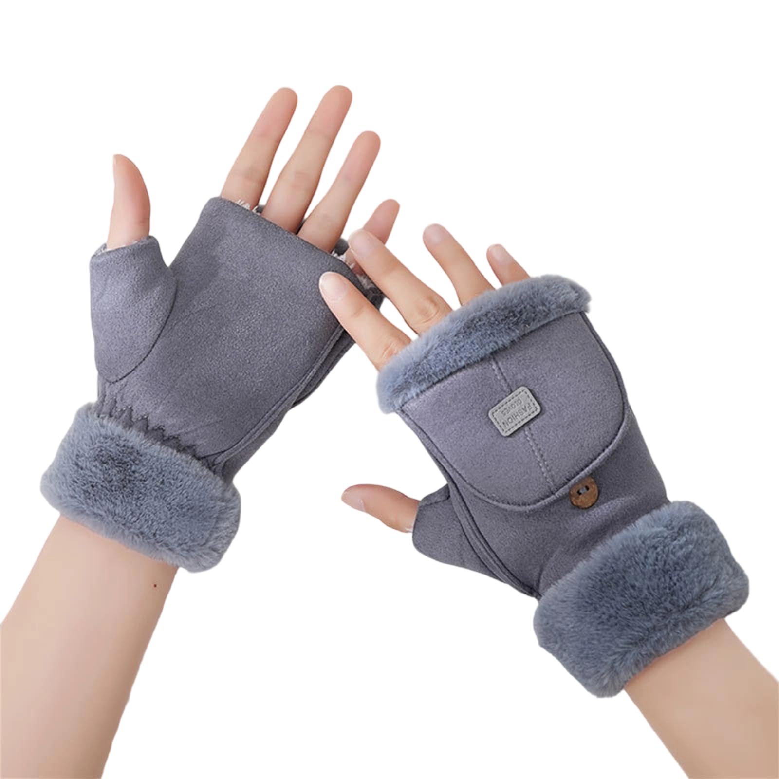MICFENY 2pack Antiskid Thermals Gloves Multipurpose Winter Mittens Breathable Gloves for Outdoor Activity