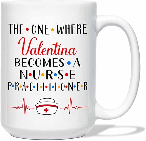 Miniatura 10 de Brains Of A Doctor Heart Of A Nurse - Taza de enfermería personalizada con nombre, el mejor regalo de enfermera practicante, tazas de café