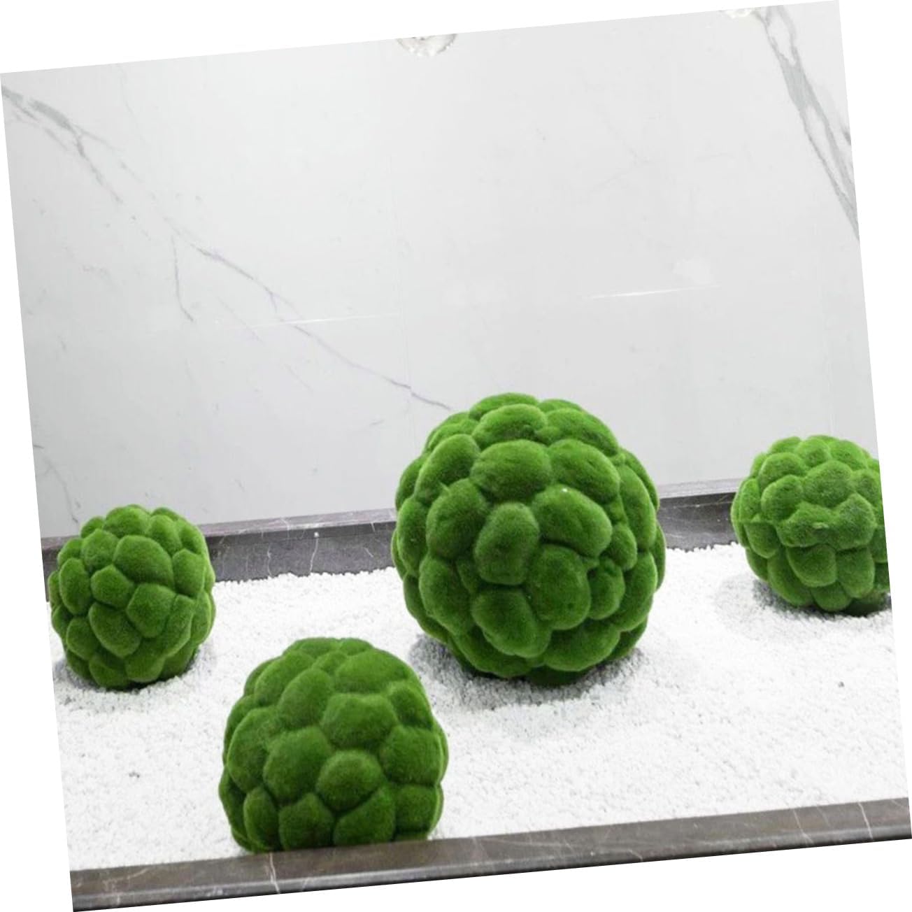 2pcs Decorative for Garden Imitation Greenery Ornaments Lightweight Faux Moss Decorations for Home Event Styling