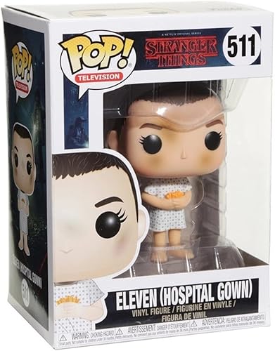 Miniatura 3 de POP [Stranger Things - Eleven in Hospital Gown Funko Figura de vinilo (paquete con funda protectora de caja compatible), multicolor, 3.75 pulgadas