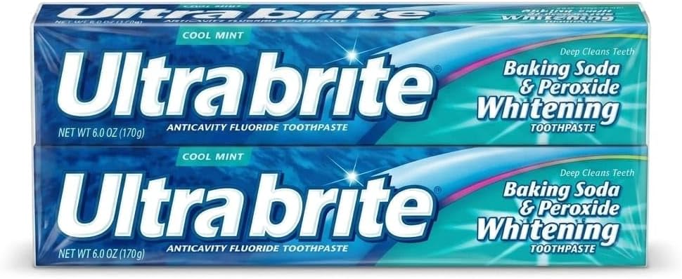 UltraBrite Ultra Brite Bk Sda Size 6z Baking Soda & Peroxide Whitening Toothpaste, Pack of 2