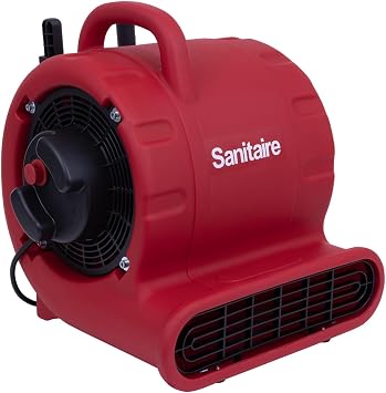 Sanitaire DRY TIME AirMover 6050 Series, 4.5 amp motor, 12 Horsepower, 25-foot cord, Air Mover Carpet Dryer Blower Floor Fan