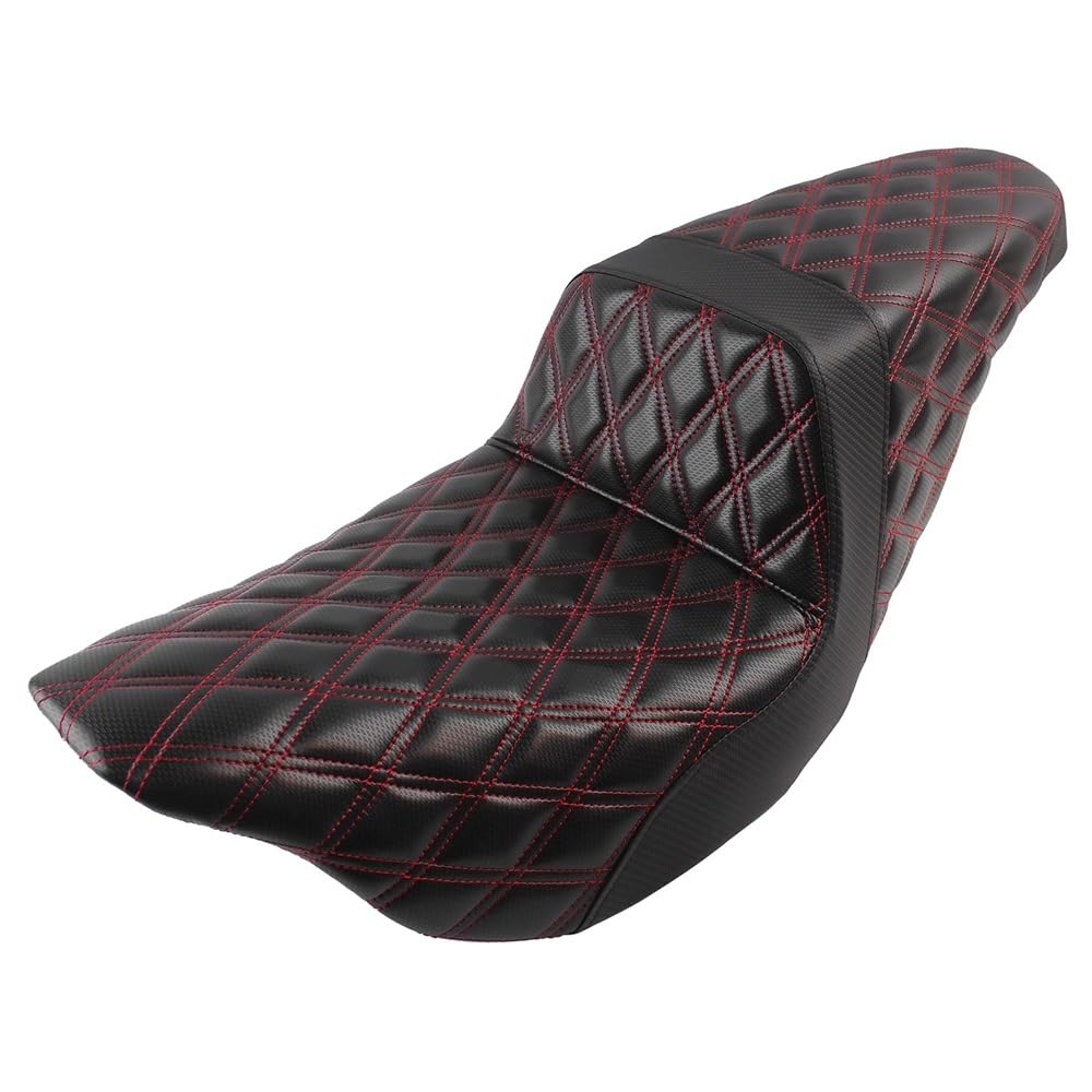 Motos asiento doble para Touring Electra Glide 2008-2023 negro 7