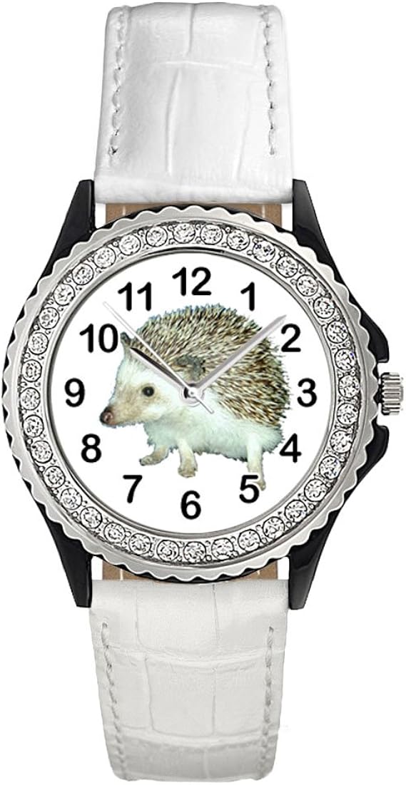 damenuhr mit weißem lederarmband