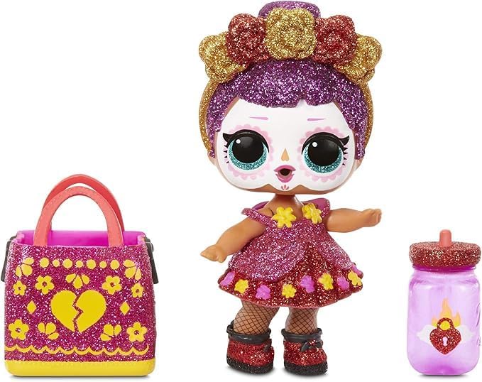 Sorpresa! Espeluznante Sparkle Edición Limitada Bebé Bonita con 7 Sorpresas, Brilla en la Oscuridad