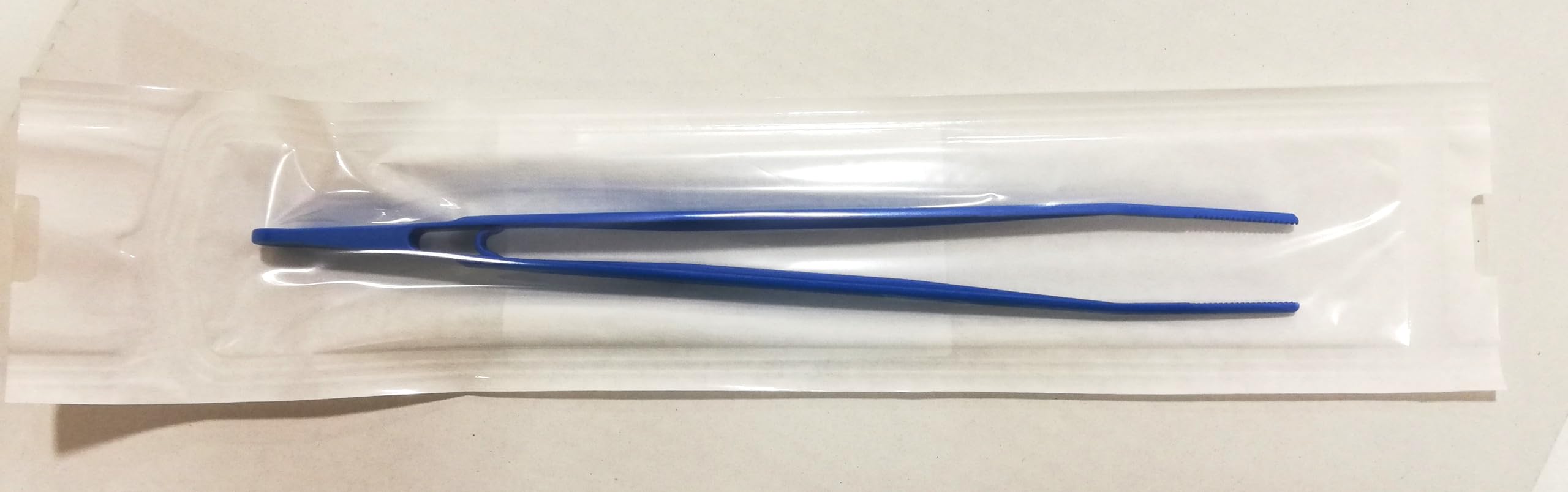 Pinza anatomica in plastica - lunghezza 25 cm,100 pz (Imbustati singolarmente)