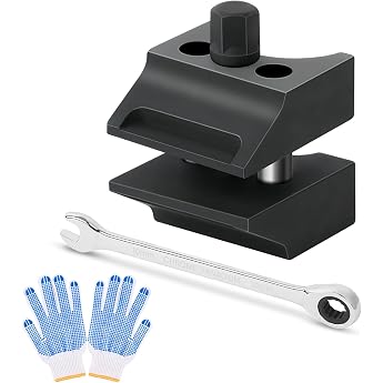 Suspension Strut Spreader Suspension Split Hub Suspension Strut Spreader Tool with Split Hub Spreader Tool Car with Gloves and Wrench for Vehicle Maintenance Double Head Design