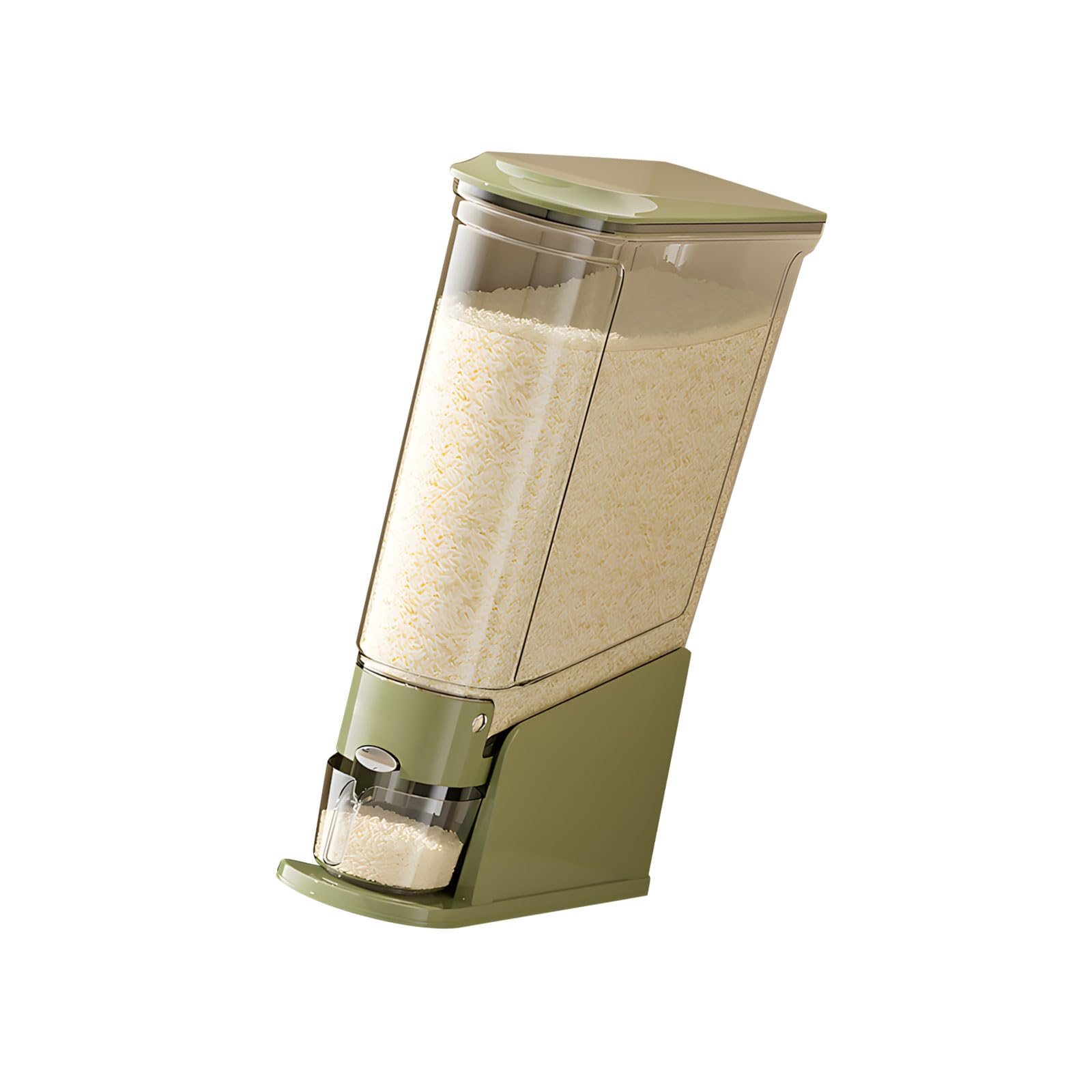 Kaeltsyn Compact Vertical Kitchen Storage Canister with Smooth Pour Spout and Stackable Design for Space Saving Food Canister
