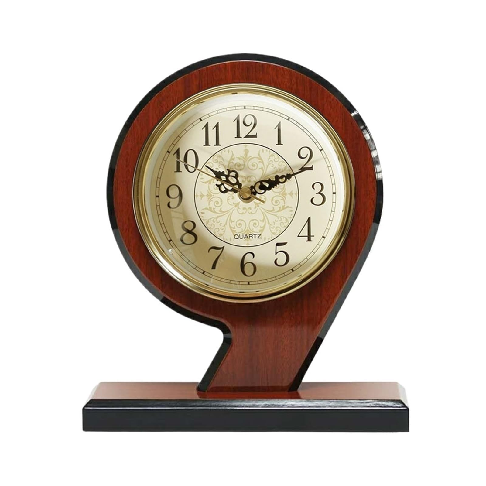 Reloj de sobremesa silencioso estilo reloj de mesa para salón y hogar
