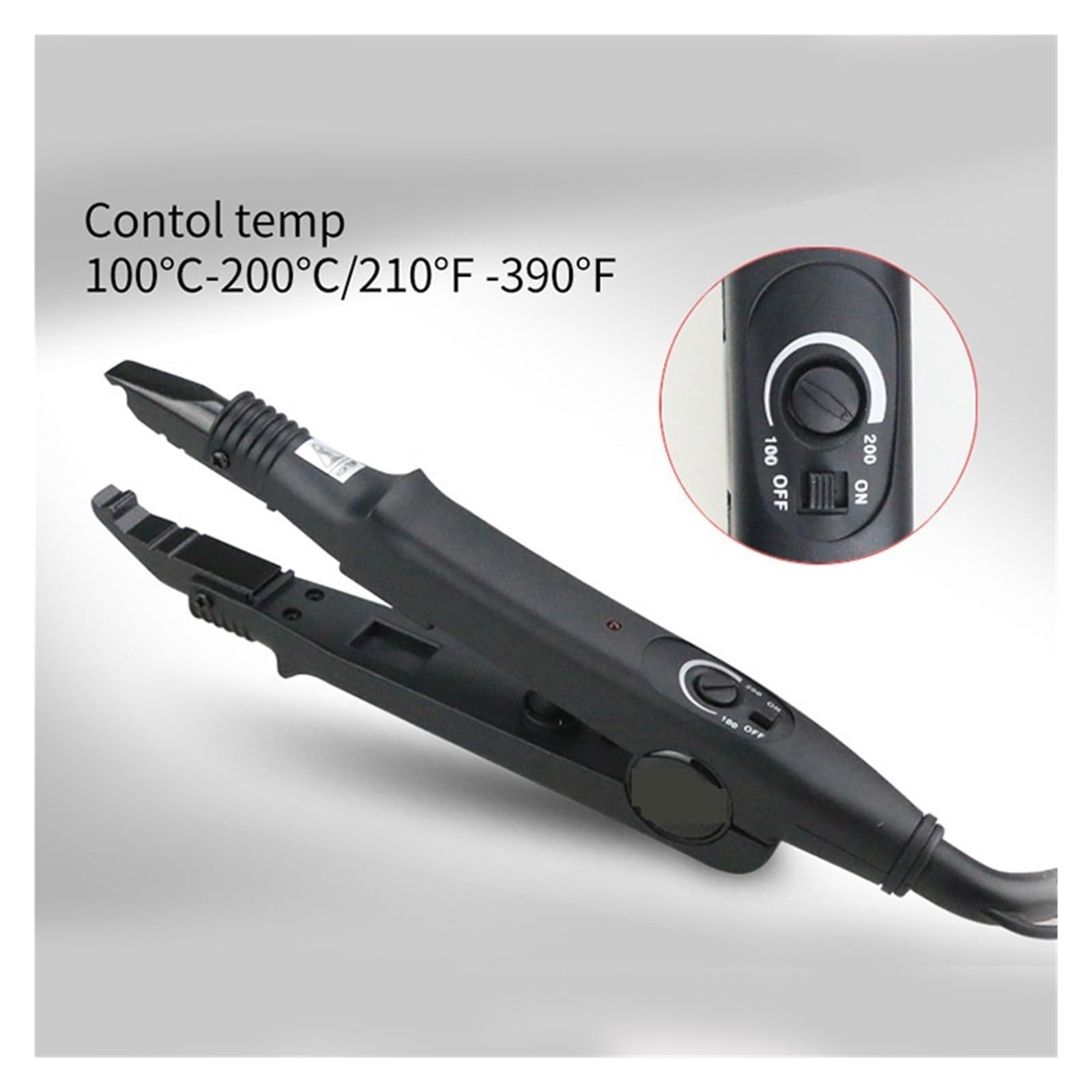 Ferro per extension per capelli 1Pc A/B/C Punta Professionale Estensione Dei Capelli Fusione Del Ferro Connettore Termico Bacchetta Strumento Di Fusione Del Ferro Strumenti For L'estensione Dei Capell