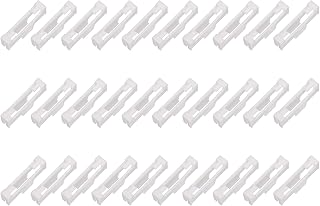 MECCANIXITY 30 Pcs Servo Cable Clips Safety Lock, ABS Servo Extension Safety Cable Buckle Fixing Holder for RC Plane Boat DIY Model White
