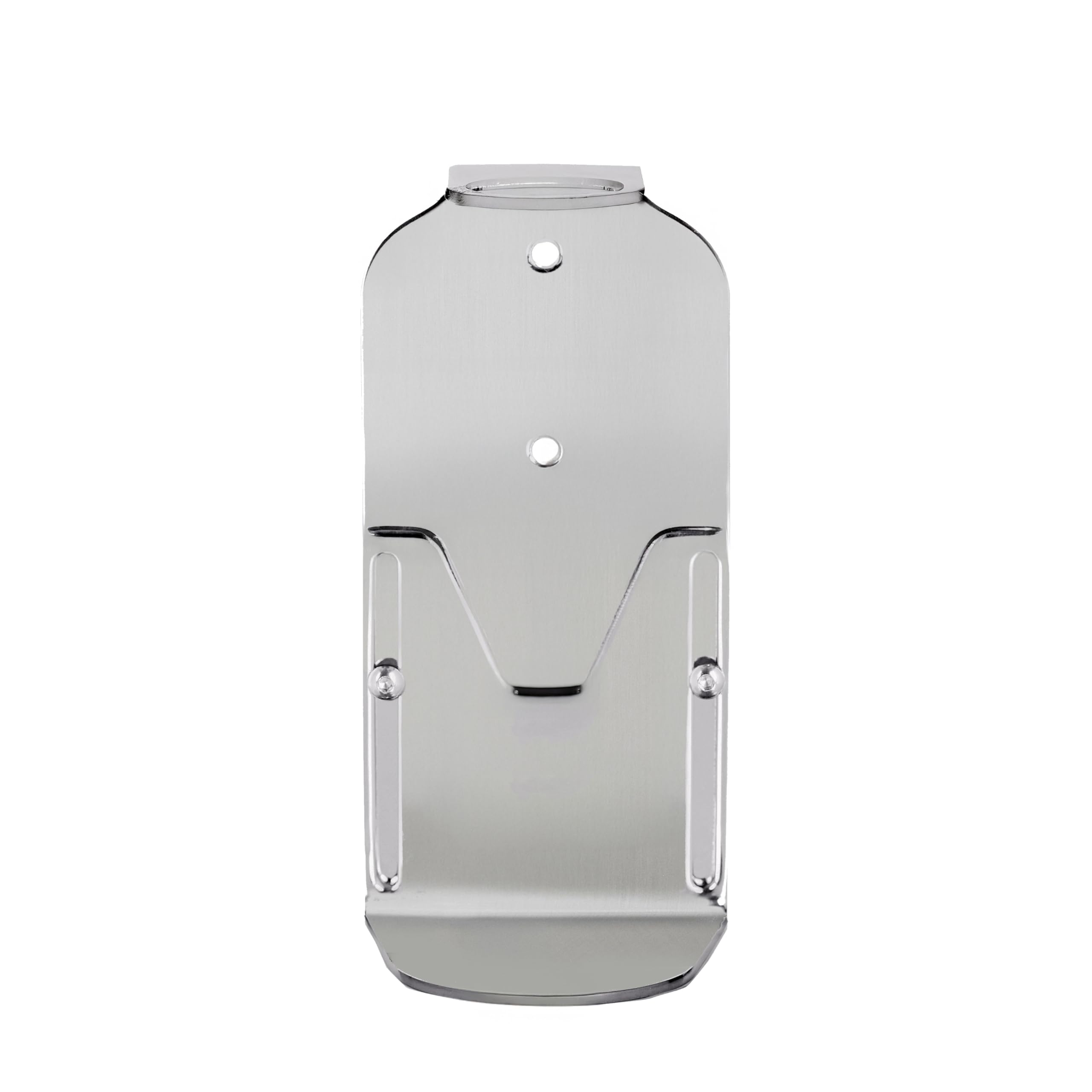 Kuishi Support Mural Simple pour Distributeur de Savon en Argent satiné, Porte-Bouteille de Savon 250-500 ML, Distributeur de Savon Mural monté, résistant à la Corrosion, Bouteilles Non incluses