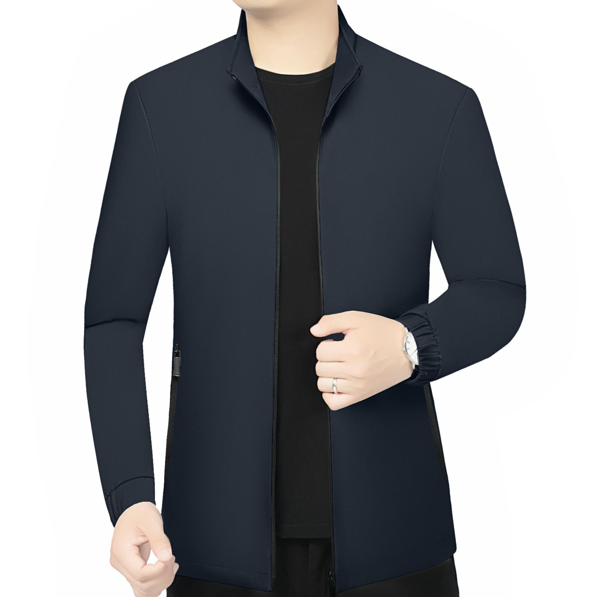 Giacca da uomo primavera autunno colletto alto medievale confortevole casual