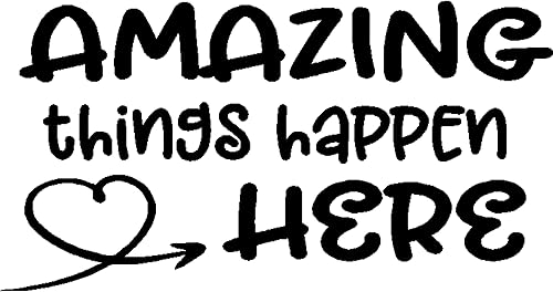 Amazing Things Happen Here Vinyl Decal for Classroom Door Wall