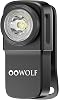 OOWOLF EDC Clip Small Torch - Rechargeable Flashlight Magnetic Base USB-C Mini 250 Lumens Red Light for Hiking, Cycling, Working, Safety Warning [Energy Class A]