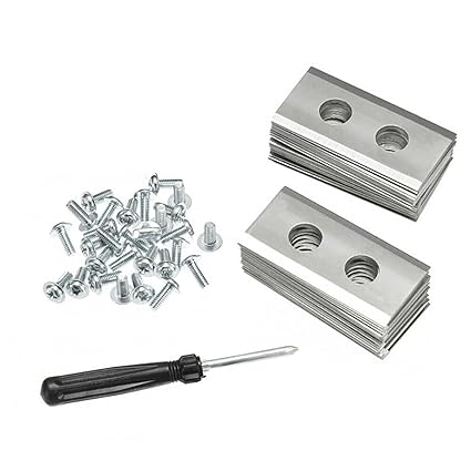 30Pcs Mower Blades + 60Pcs Screws + Screwdriver Replacement for Worx Landroid Mower Robot