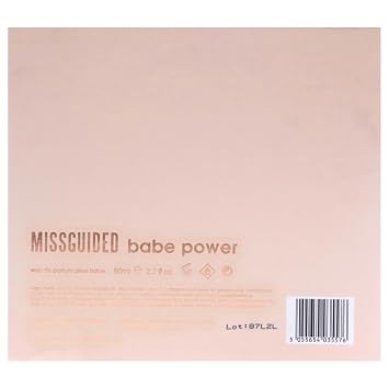 Missguided Babe Power - Floral Fruity Fragrance For Women - Top Note Of Rhubarb - Middle Notes Of Jasmine And Peony - Base Note Of Musk - 2.7Oz Edp Spray And Pom Pom Keyring - 2 Pc Gift Set