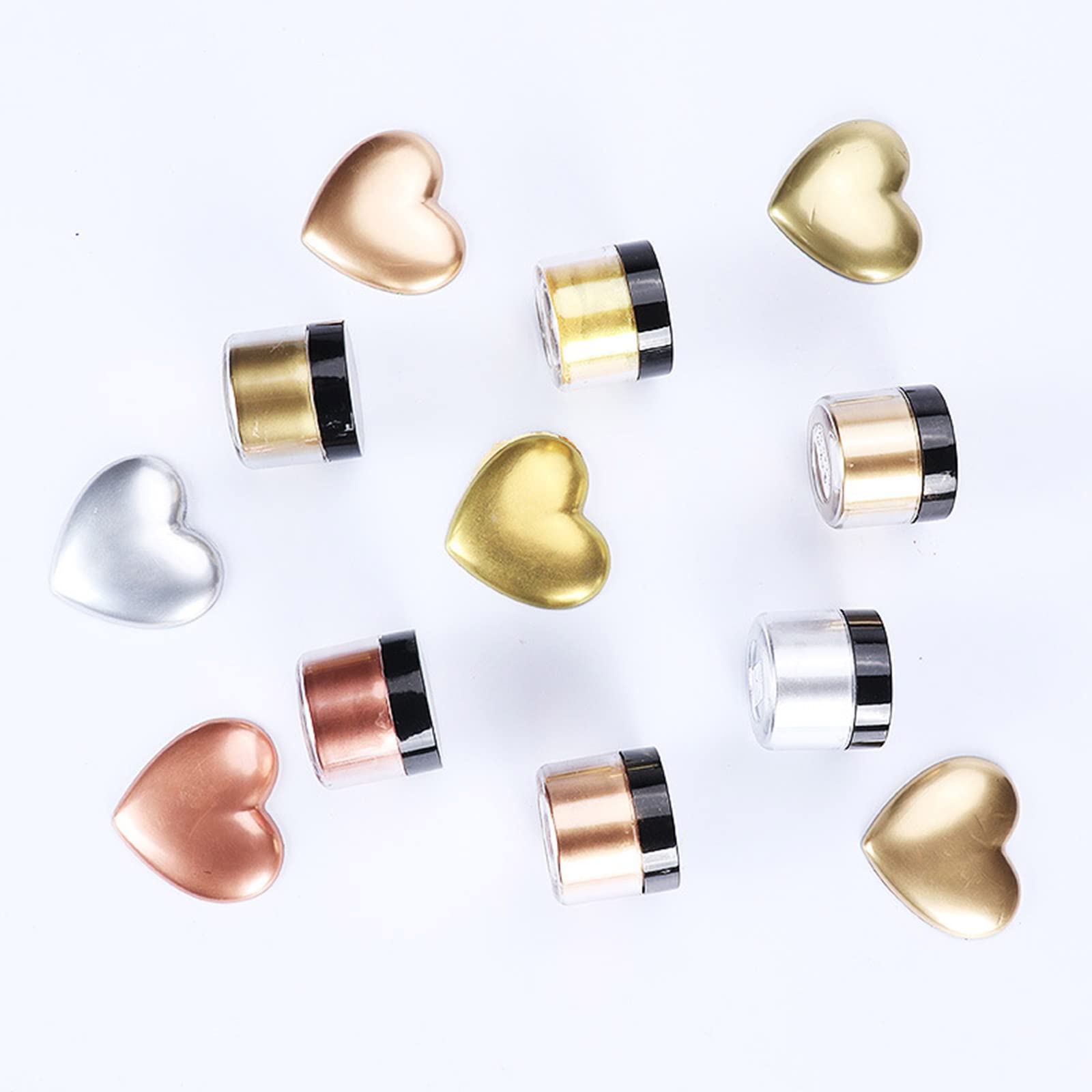 Pigmento metálico en polvo multiusos, cosmético, seguro, para cuerpo, uñas, resina epoxi, accesorios, herramientas, fabricación de jabón, colorantes, naturales