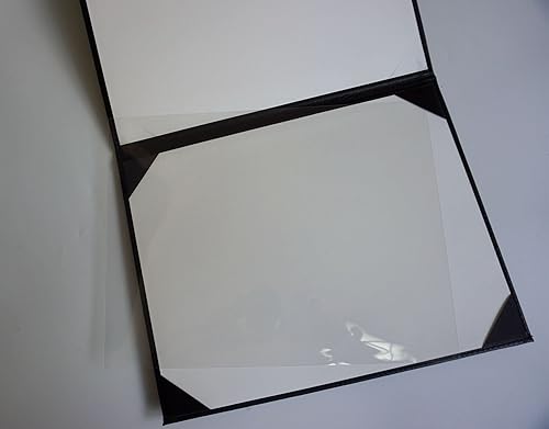 Miniatura 6 de Grad Days Diploma impreso de cuero sintético para diploma de graduación 8.5" x 11" (negro)