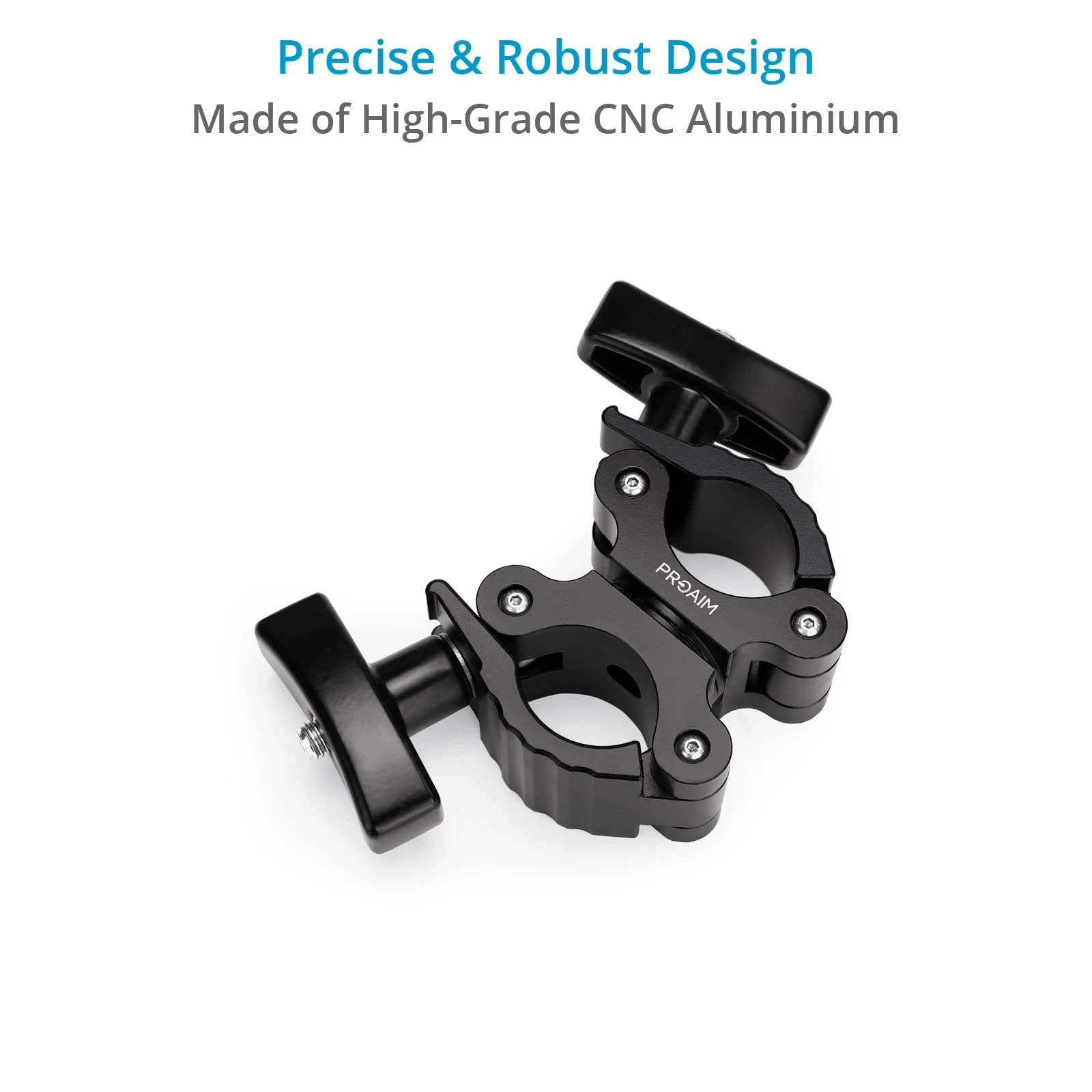 PROAIM Morsetto a doppia capriata girevole, accoppiatore resistente a 360°