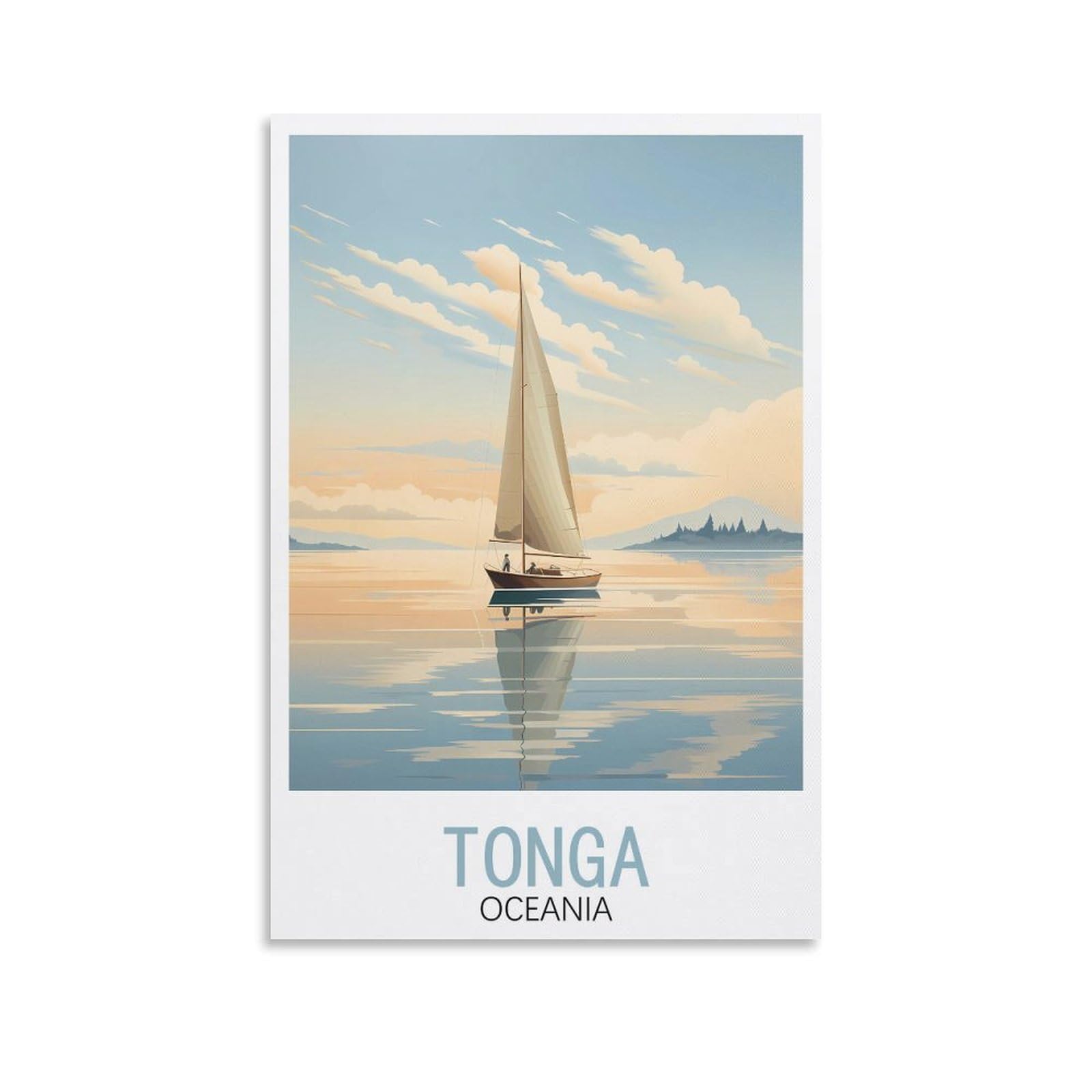 EZMLFA 5D Diamond Art Kits Adults,Tonga Oceania,Round Dots Diamond DIY Kits Pictures for Wall Decor Home Office Decoration 30x40cm