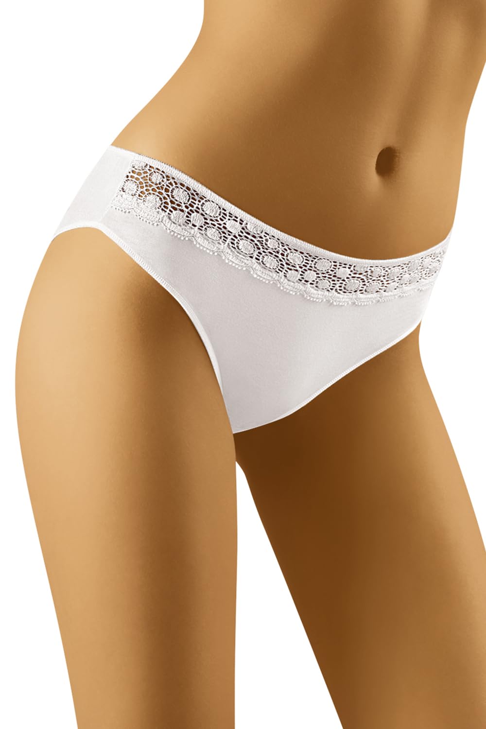 Wolbar Female Briefs with Lace WB475, White,M