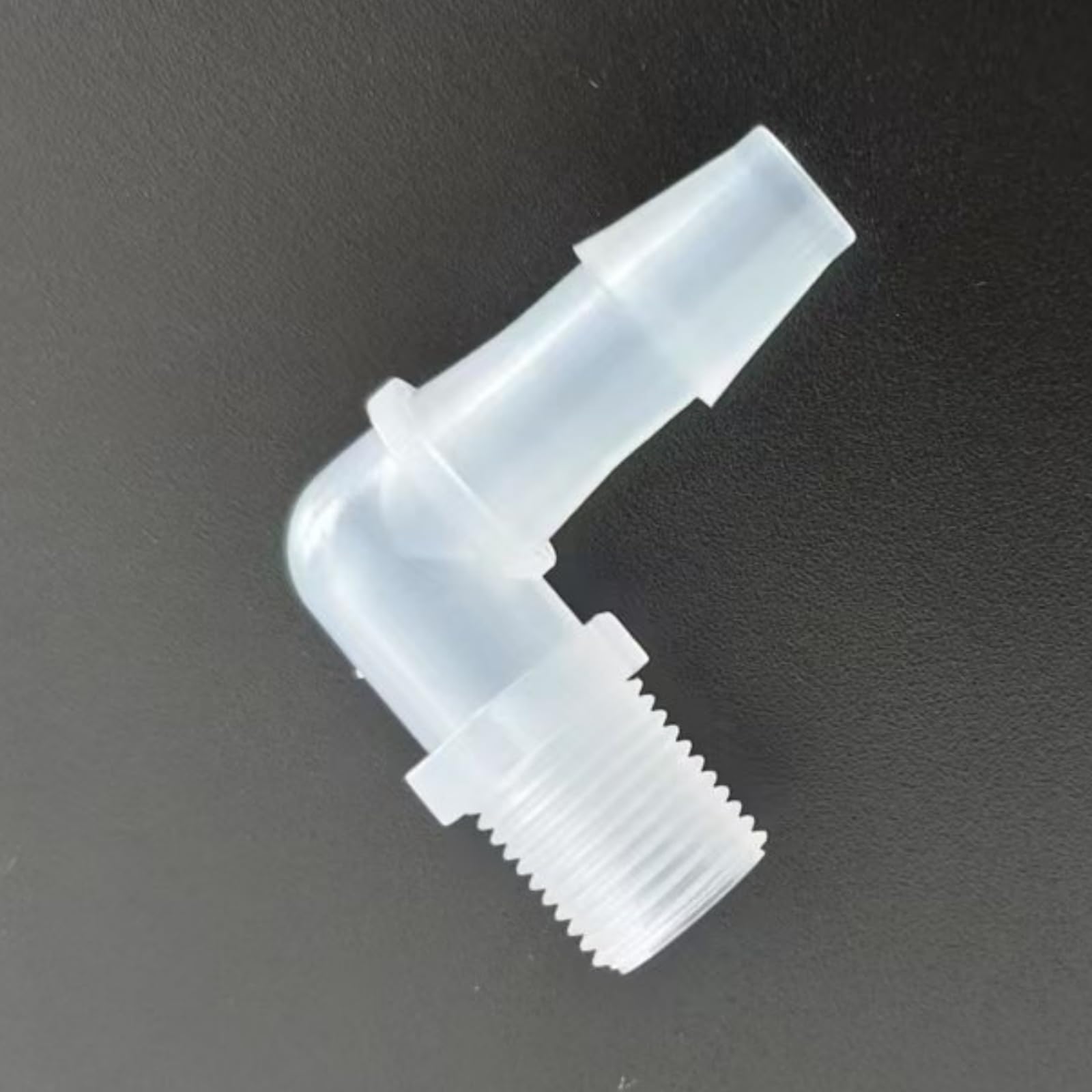 Hose Barb Fittings 1/8NPT Male/Female Threaded Connector for Laboratory and Food Machinery - 100 Pack(1/4inch 1/8npt L-Type)