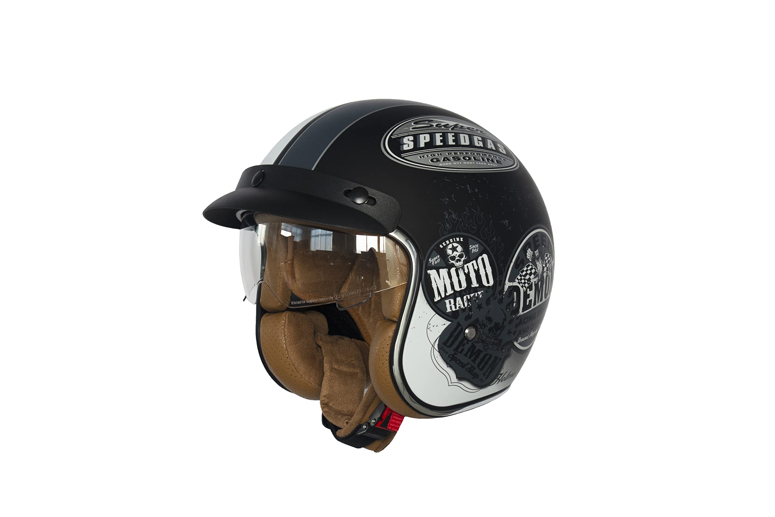 Casco Jet con visiera Casco motorino scooter Omologato ECE