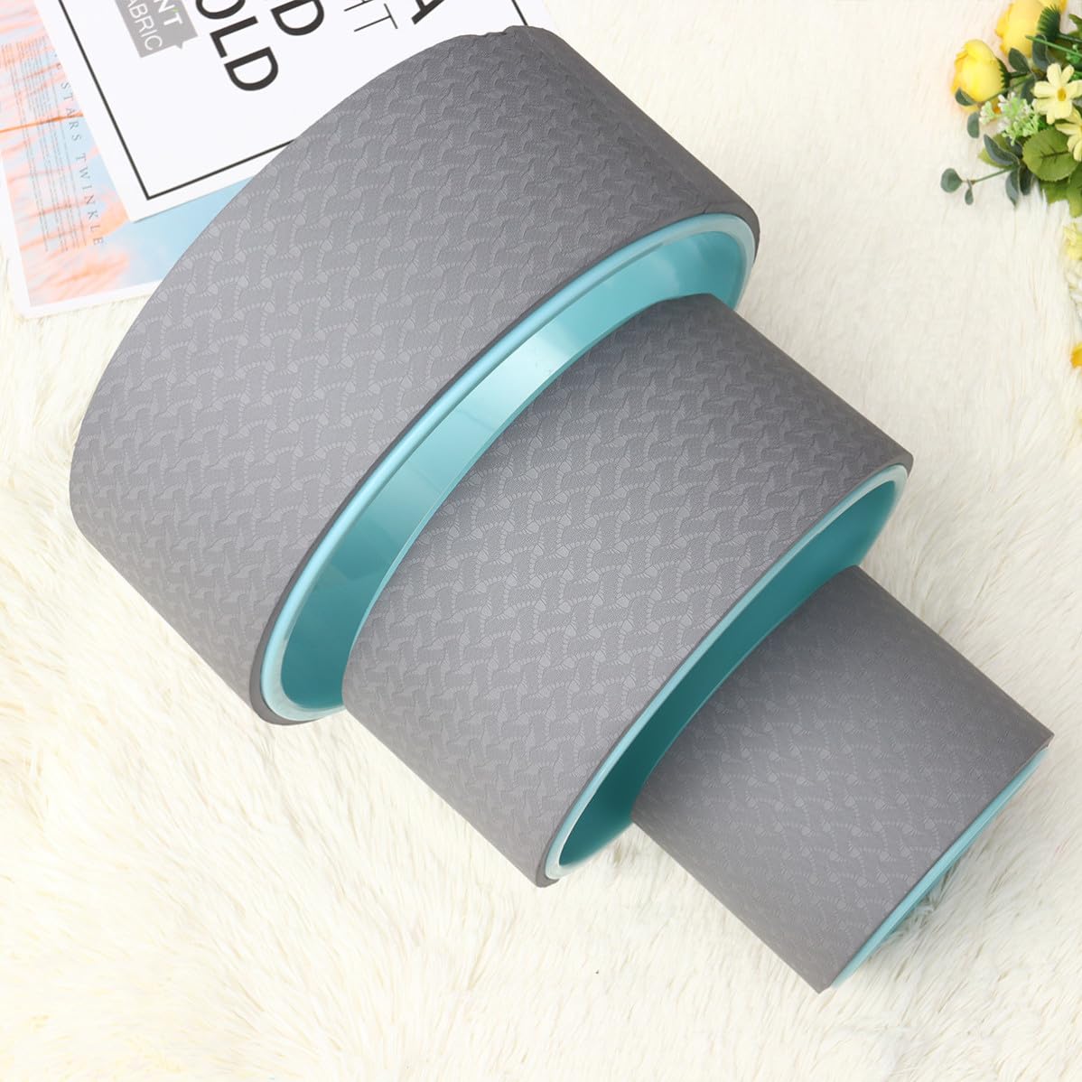 Rueda de Yoga Antideslizante de 10,5 Pulgadas para Flexiones