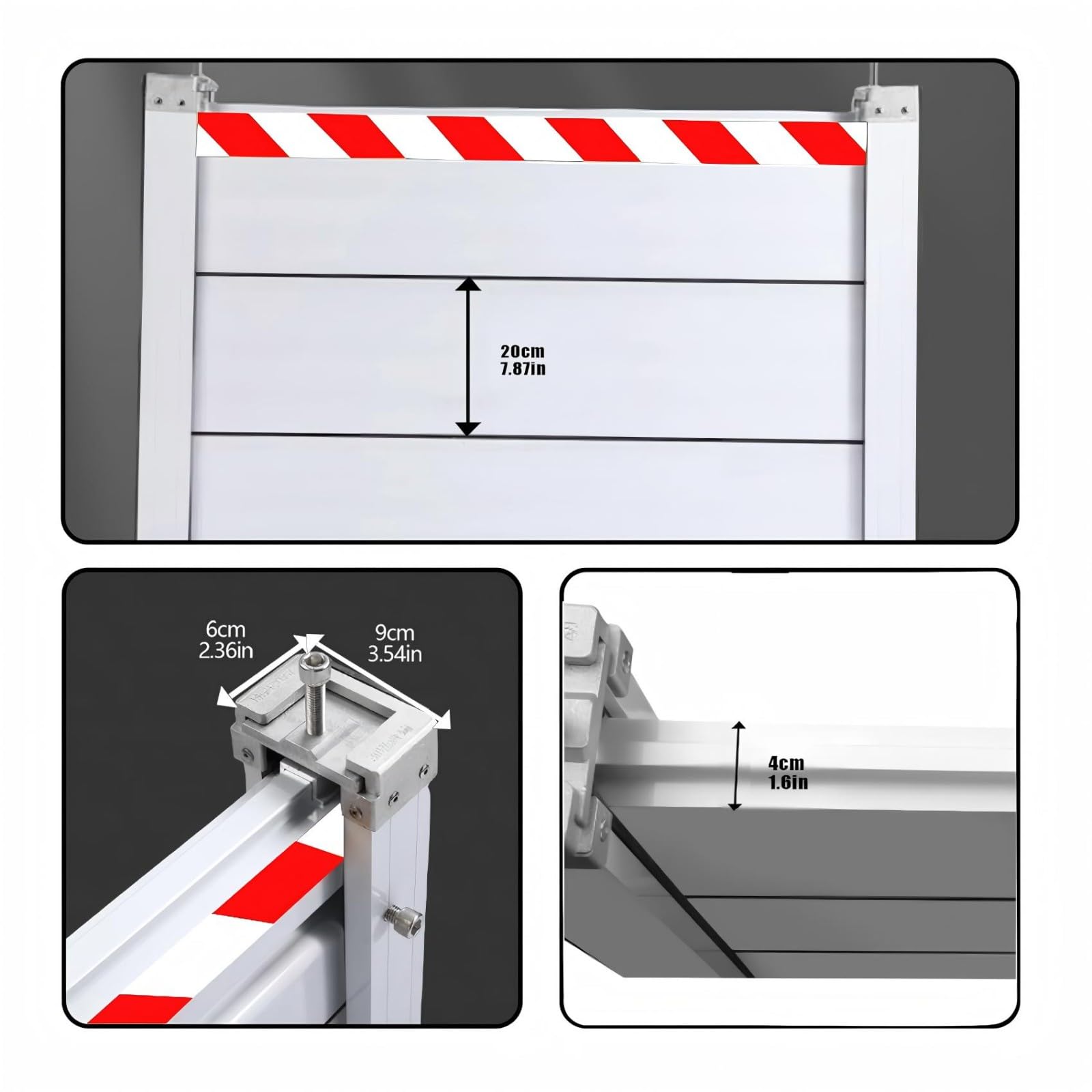 Paratia Antiallagamento Per Porta Esterna L 135cm H 20cm Barriera Anti Acqua Riutilizzabile Barriera In Alluminio Anti-Allagamento Paratia Antiallagamento Per Porta Paratia Antiallagamento Garage