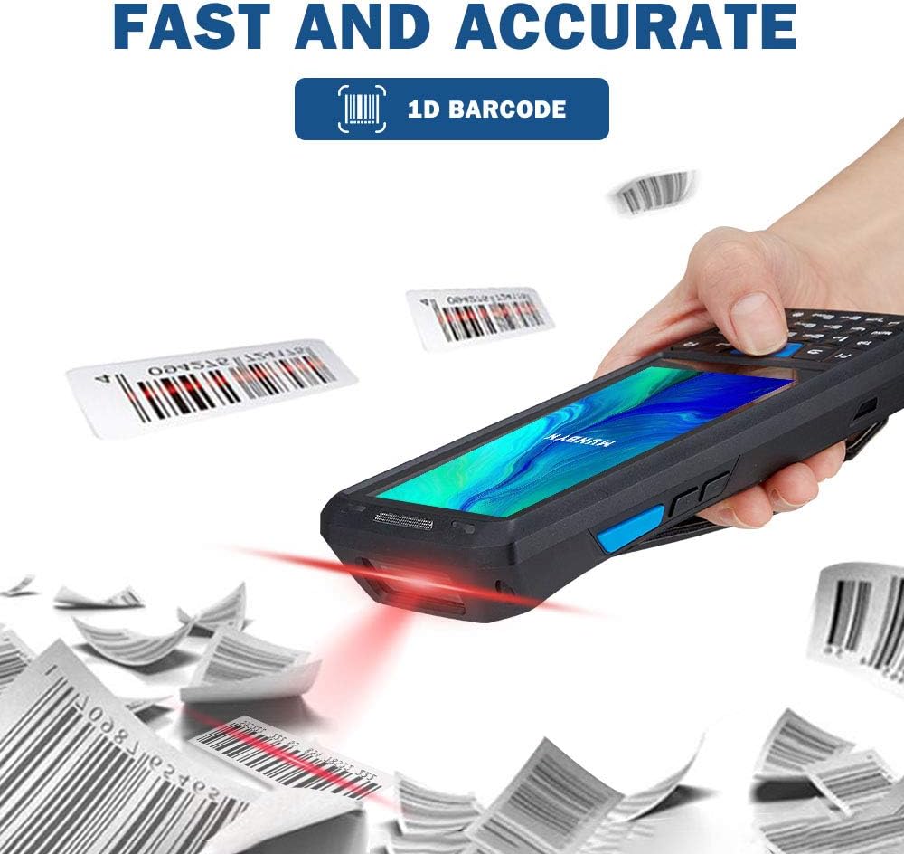 Exclusive Discount 🔥 Android 9.0 Barcode Scanner MUNBYN Handheld Mobile Computer with Honeywell 1D Laser Scanner, Support Wireless Wi-Fi 4G LTE for Warehouse Delivery Retail Inventory Management System, IP66 Rugged PDA