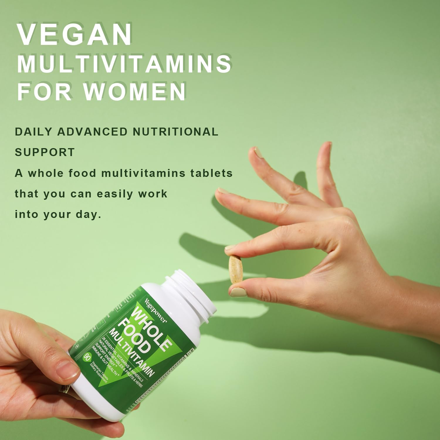 Vegan Whole Food Multivitamin for Women and Men, 180 Tablets — Amazon image 5
