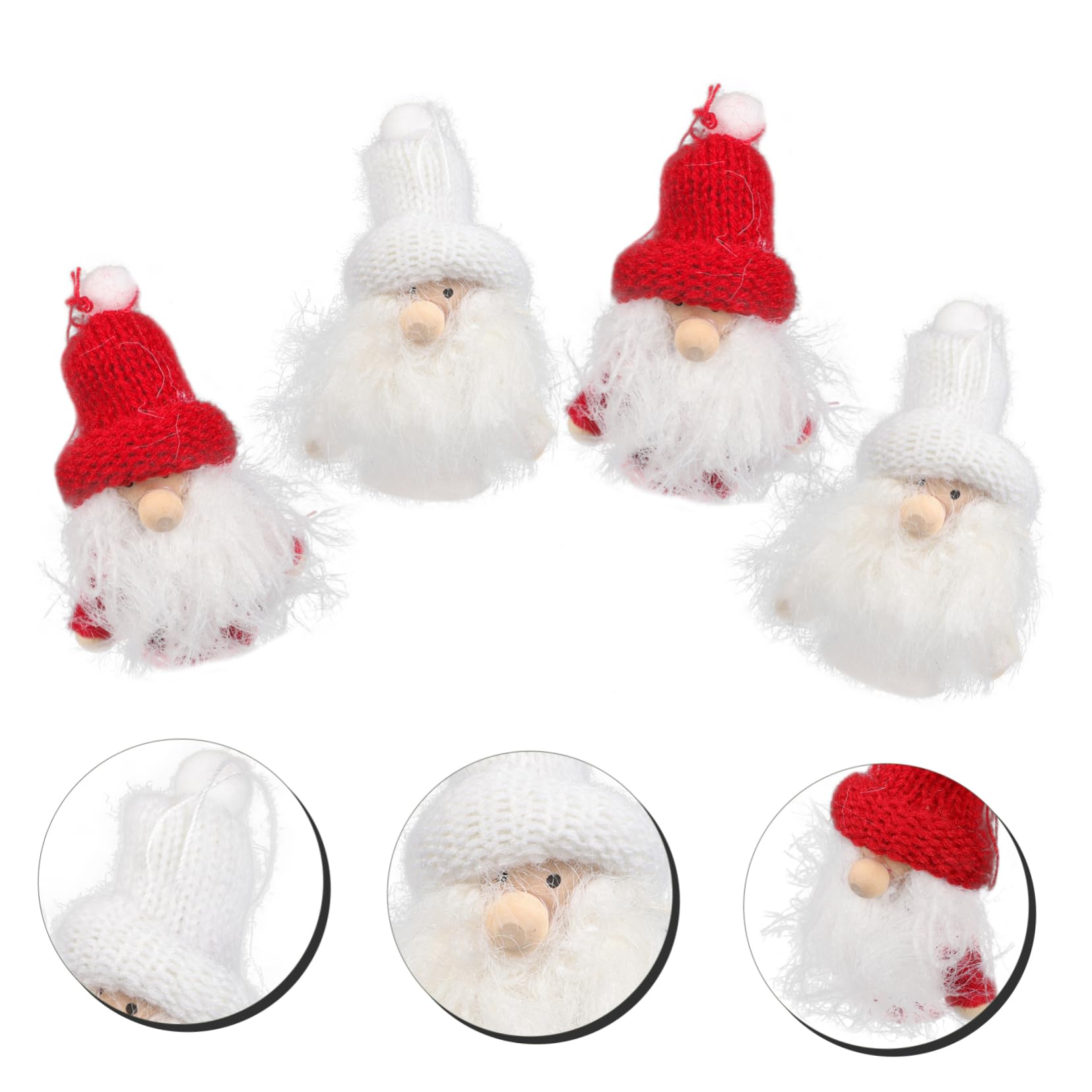 Cabilock 4 Sätze Weihnachtsbaumanhänger Santa Claus Hängedekoration Festliche Weihnachtsdeko Für Baum Wand Tür Fenster Und Kamin Für Weihnachtszeit 4 Stück * 4