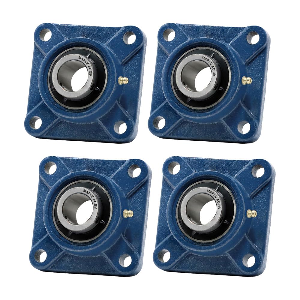 MAPLE ACE UCF201-8 Flange Bearing 1/2 Bore 4-Bolt Solid (4Pcs)