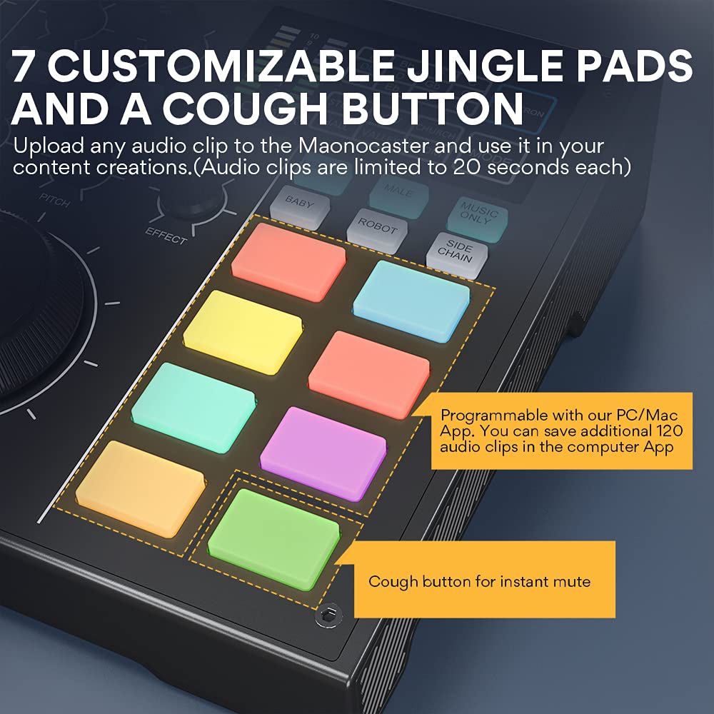 Amazon | MAONOCASTER オーディオインターフェース DJミキサーと