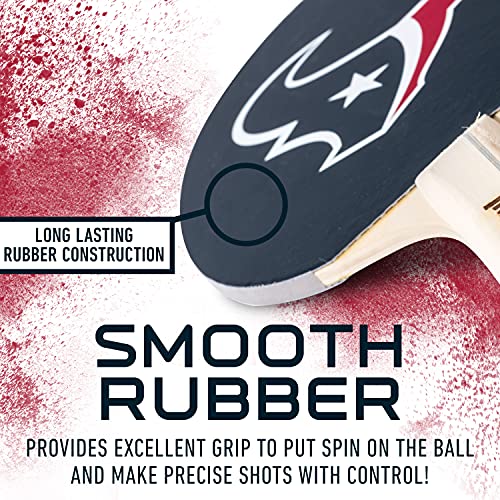 image for Franklin Sports Houston Texans Table Tennis Paddle - NFL Team Table Te