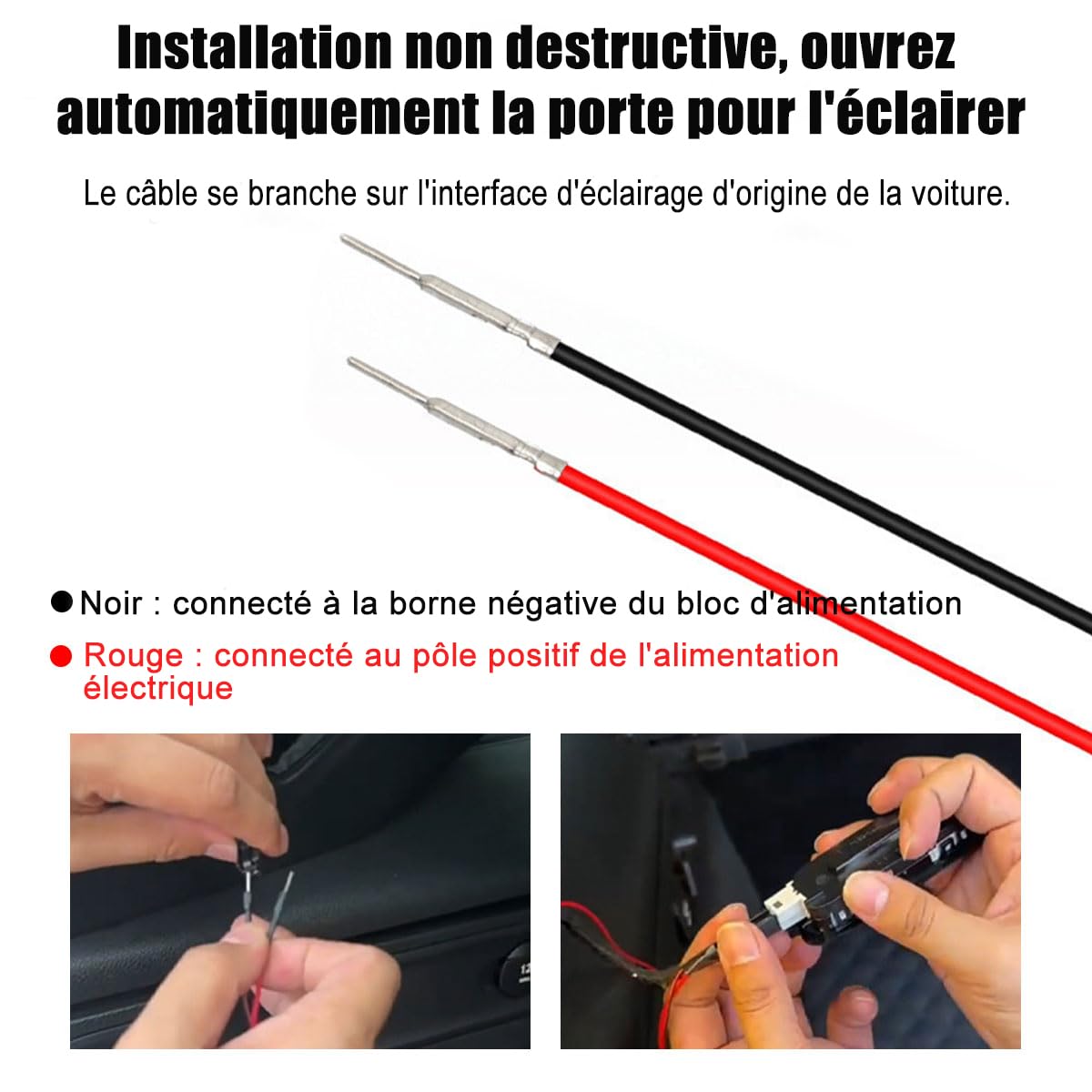 Bande lumineuse LED flexible pour coffre de voiture, 400 cm, facile à installer, étanche, ajustement universel pour coffre de voiture, SUV, blanc