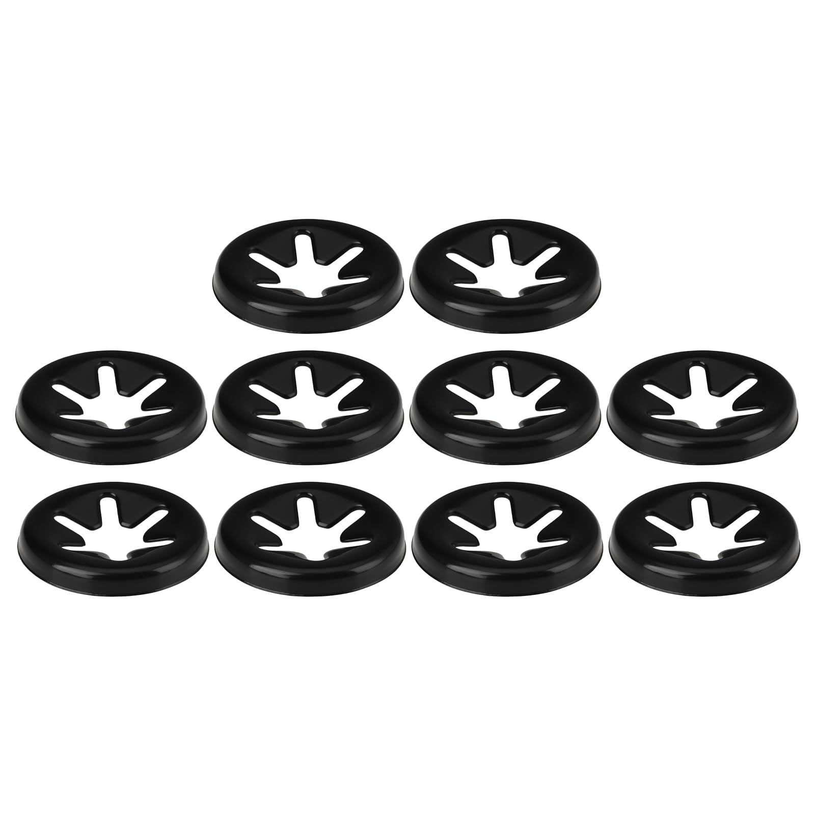 Briny River 100pcs 4mm 6-Teeth Starlock Washers Push On Clips 11.5mm OD Spring Steel for 4mm Shaft