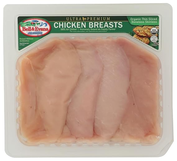 Bell & Evans Organic Boneless Skinless Chicken Breast Cutlets