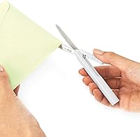 Vista 6 de Plus Tijeras Compactas Estilo Bolígrafo Twiggy con Tapa, Blanco