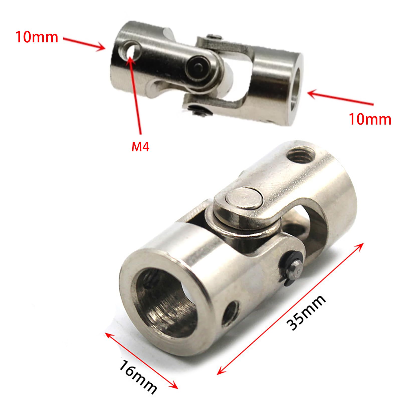 Giunto Acciaio Inox Modellismo Giunto Cardanico In Acciaio Inox 20mm - Per  RC Boat, Auto, Modellismo Fai-Da-Te Collegamento Meccanico Fai Da Te