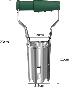 FLORA GUARD Hole Digger Seedling Transplanter Hand Transplant Green