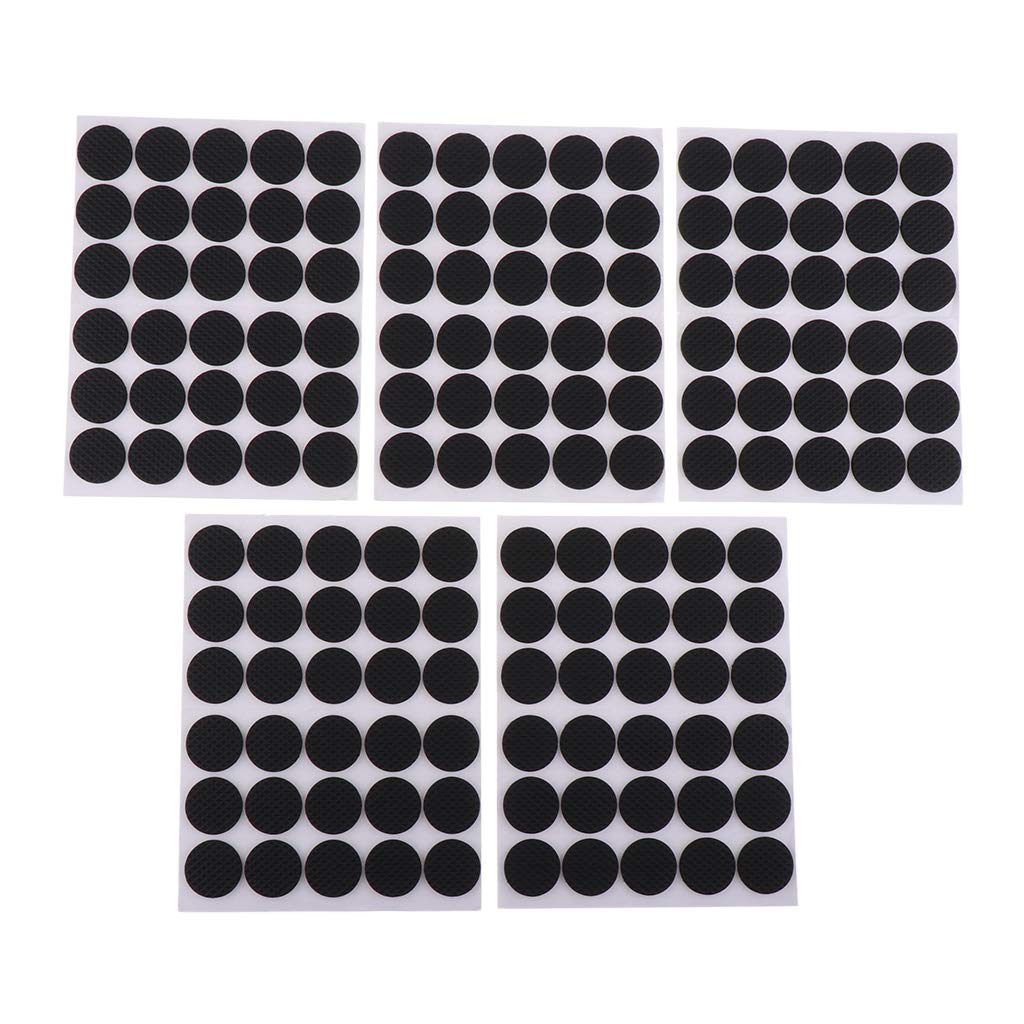 Juego de 10 hojas de fieltro para sillas, muebles, protector de suelo, 28 x 28 mm, círculo