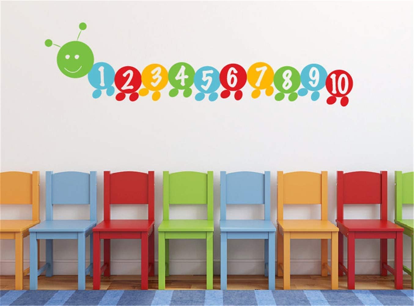 Number Wall Decals Hungry Worm Number Counting Number Wall