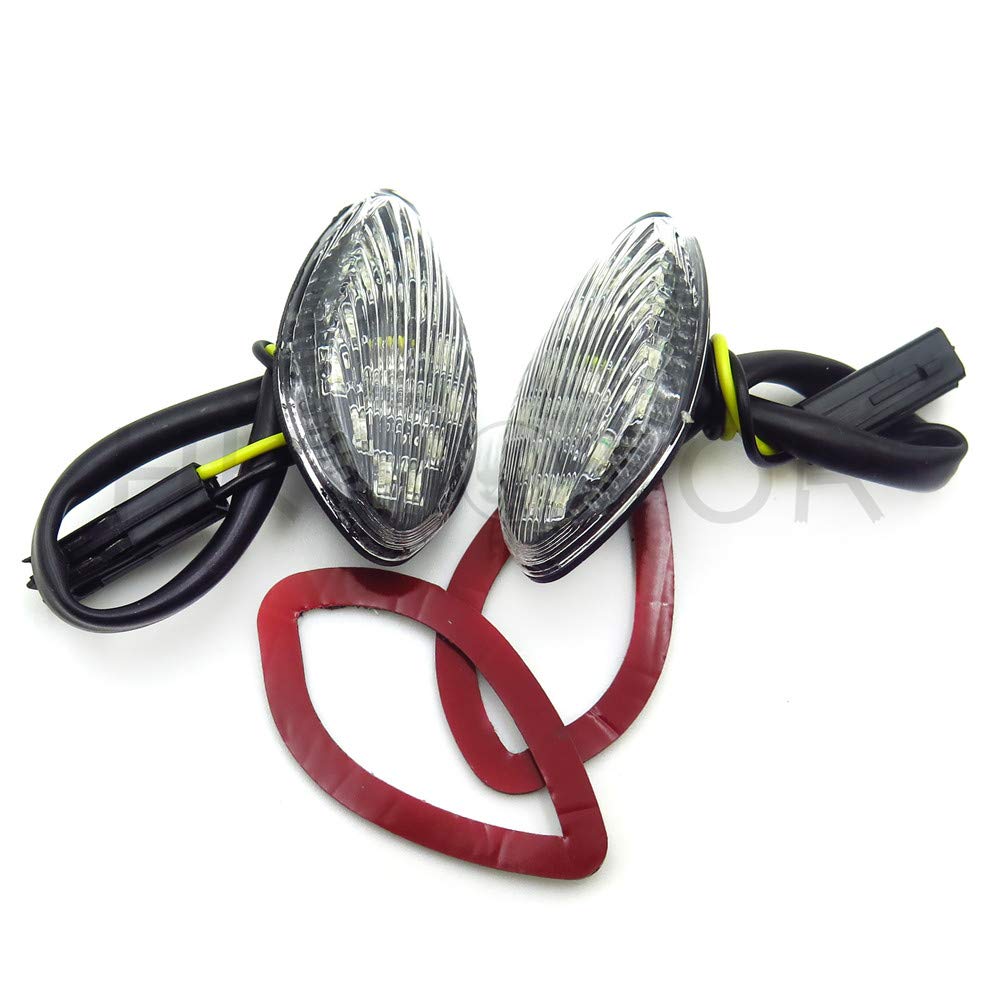 HONGK- Clear Led Flush Mount Turn Signal Compatible with Cbr 919 600 F3/F4/F4I 600Rr 1000Rr [B01BW4P12Y]