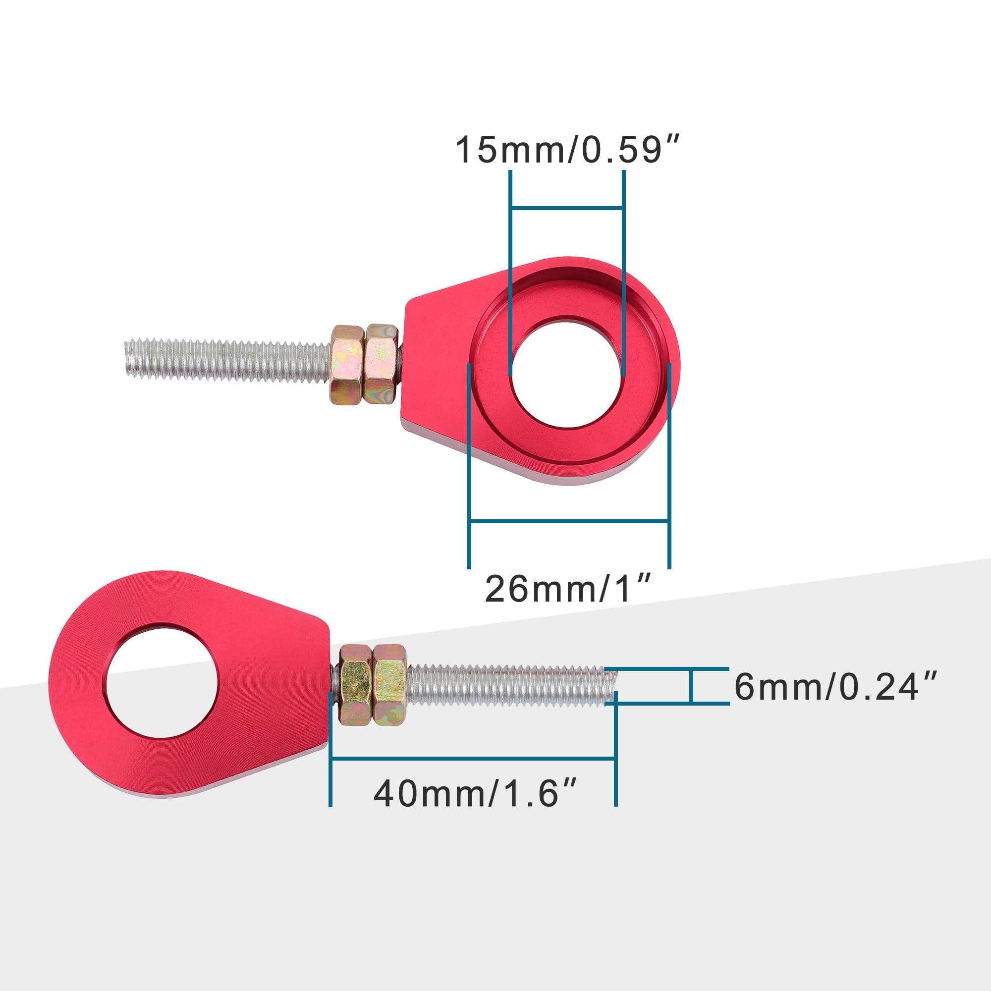 メンテナンス Raise Lightech Chain Adjusters for '16-'20 Kawasaki